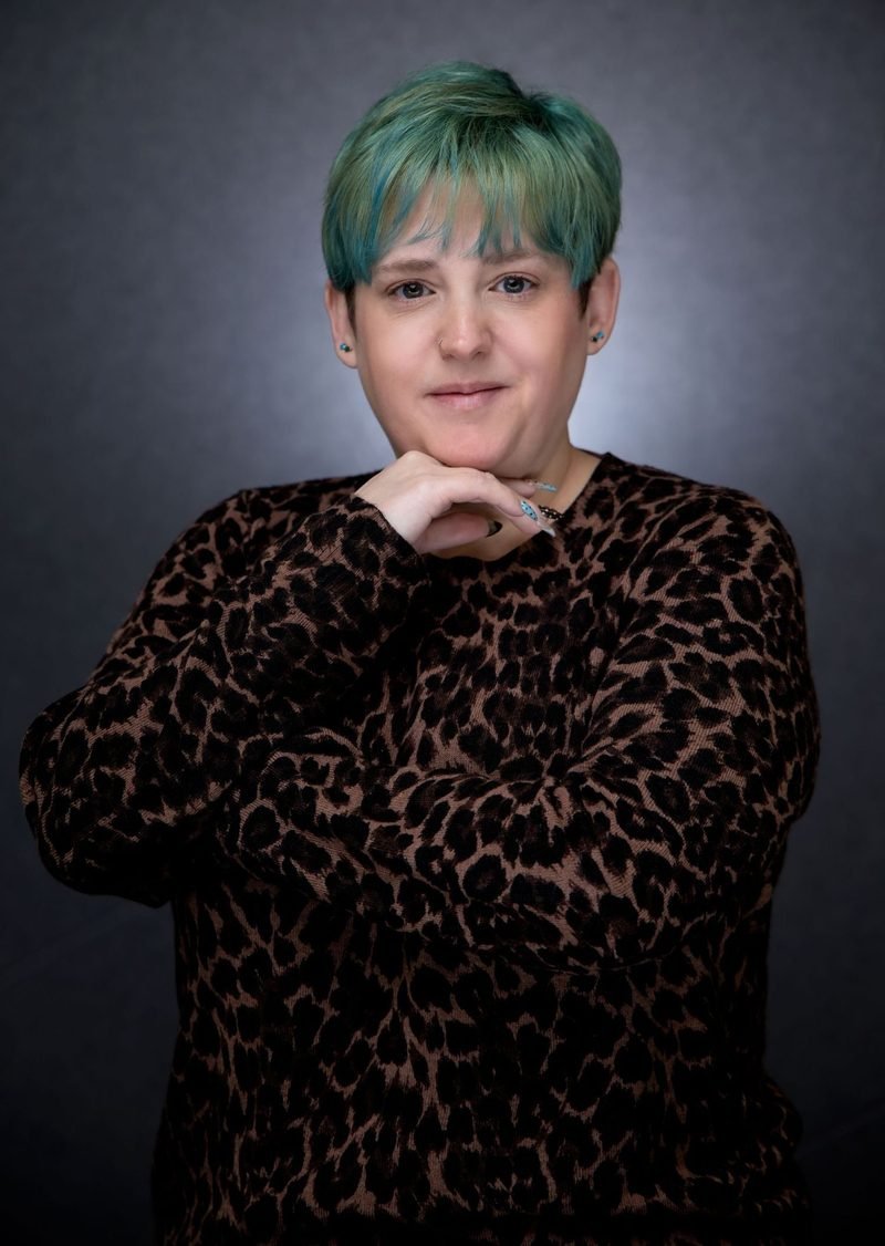 Studio portrait session — client portrait